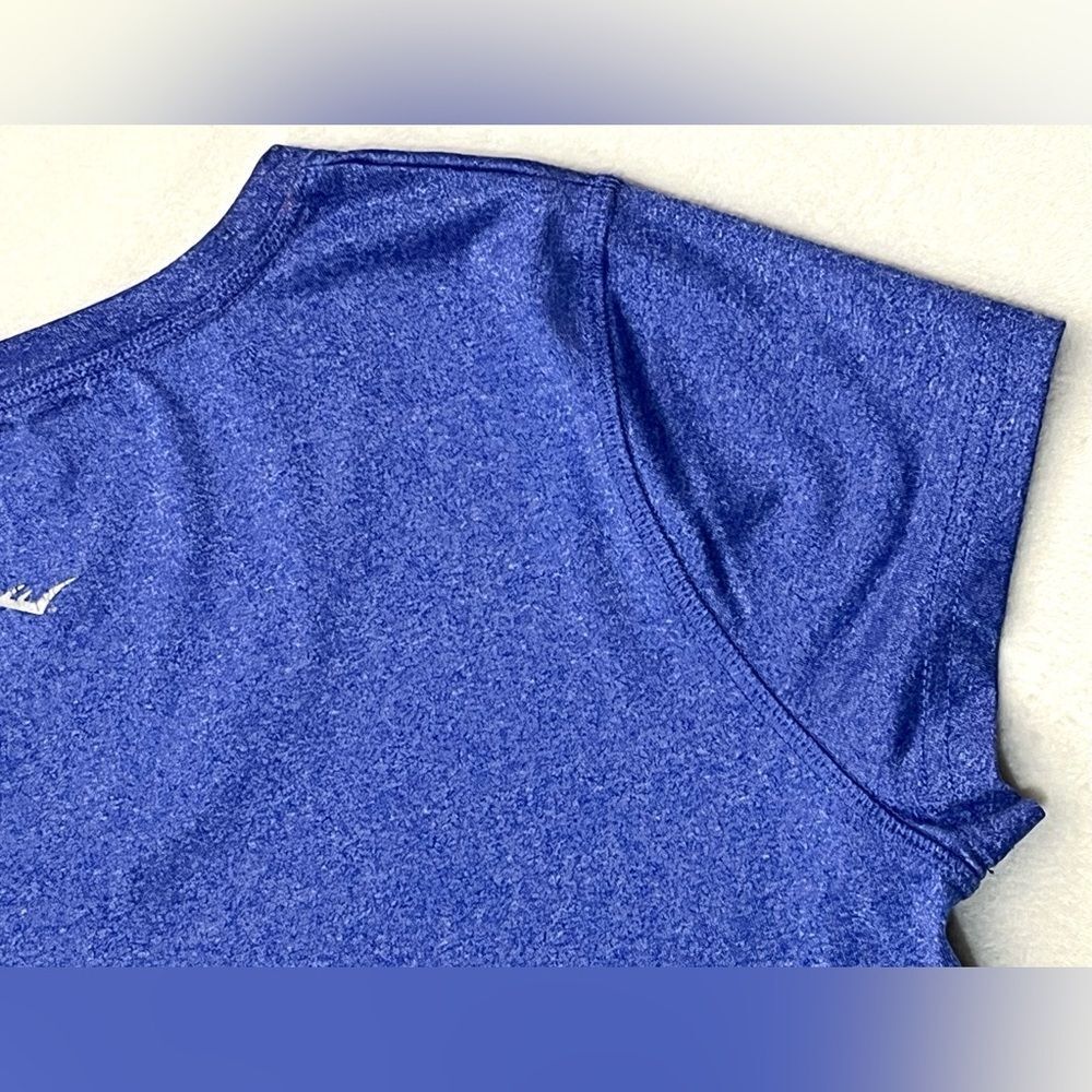 Everlast Blue Top V-Neck T-shirt Women's Polyester + Spandex Short Sleeve Tee - Picture 14 of 14